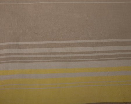 Curtain Striped Yellow and Brown widths and Heights will vary.